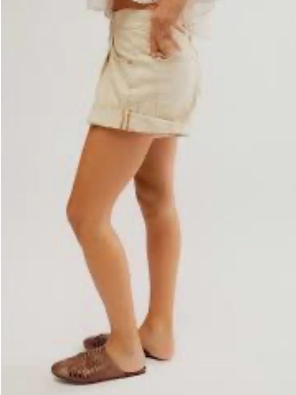 Free People Danni High-Rise Cuffed Shorts